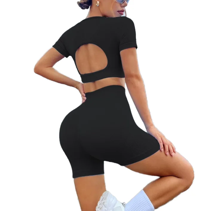 Quick-Dry High Elasticity两Piece Set Yoga Set
