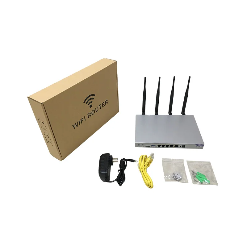 

192.168.1.1 5 gigabit SATA port 4G modem high stable function wireless router, Silver