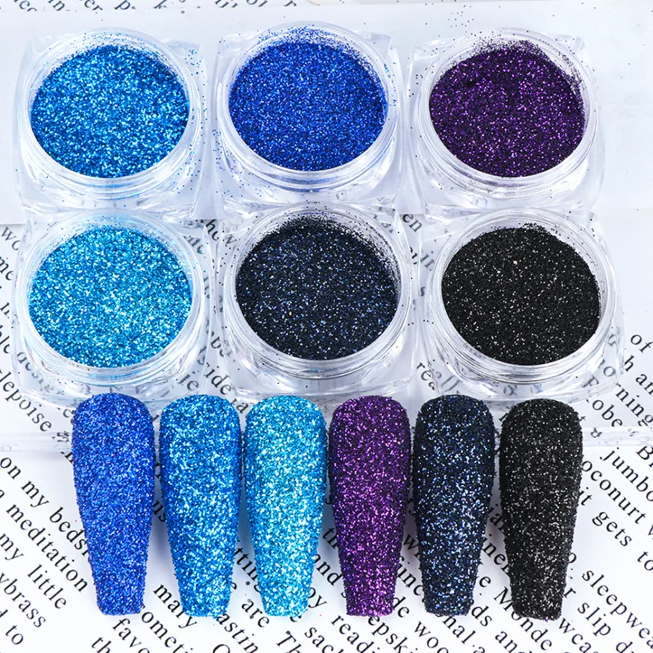 

Hot sale Nail glitter popular nail mermaid color matching laser hexagon sequin ultra-thin suit easy apply for lady