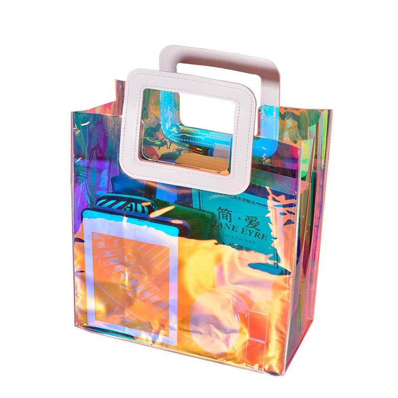 

Colorful Makeup Waterproof Clear Small PVC Gift Bags, Transparent and customized
