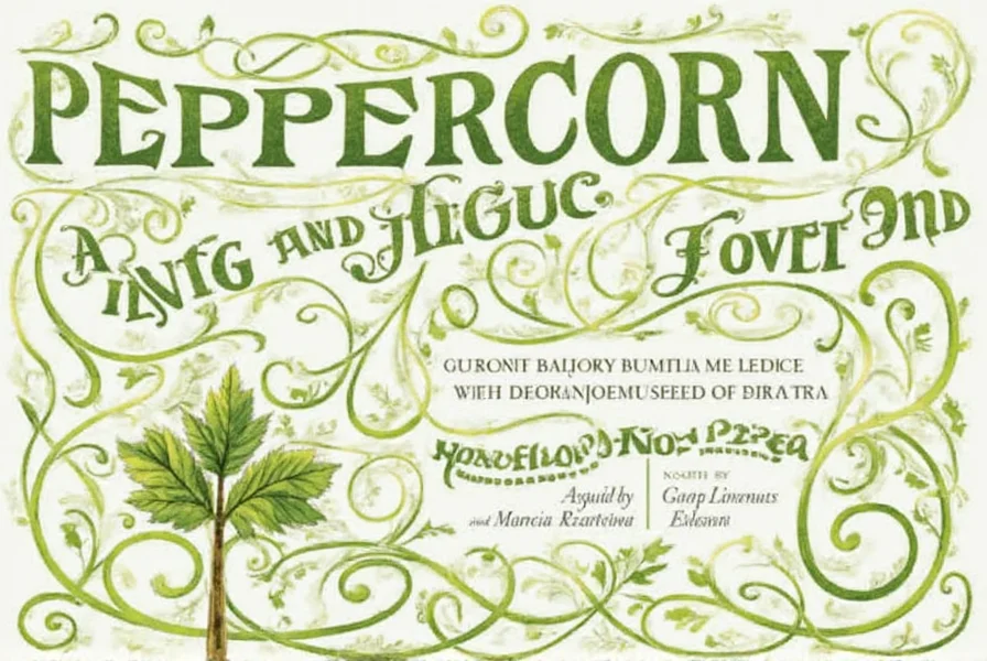 organic peppercorn green