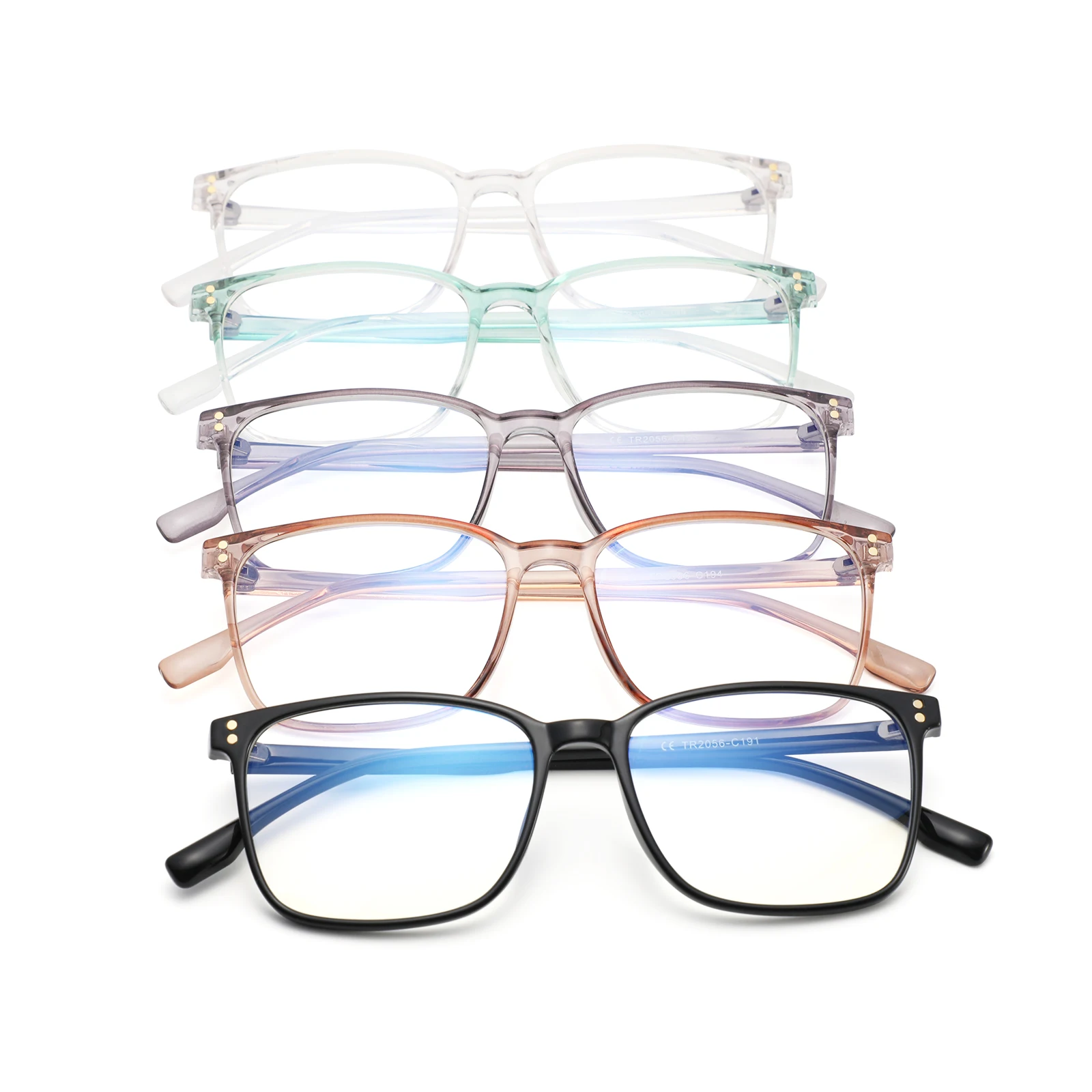 

2021 New Arrival Blue Light Blocking Glasses TR90 Lightweight Eyeglasses Frame Filter anti Blue Ray Computer Game Glasses