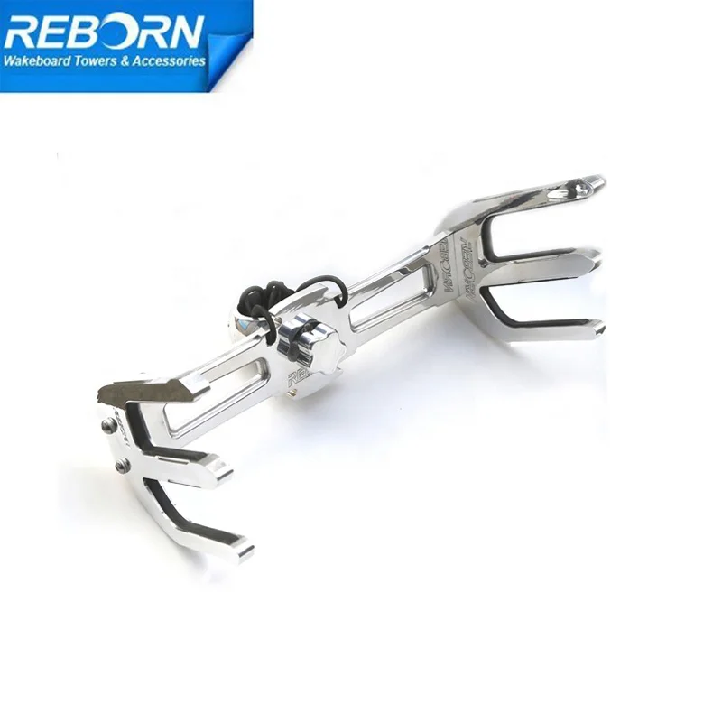 

Reborn Pro2 aluminium quick release boat waterski rack polished