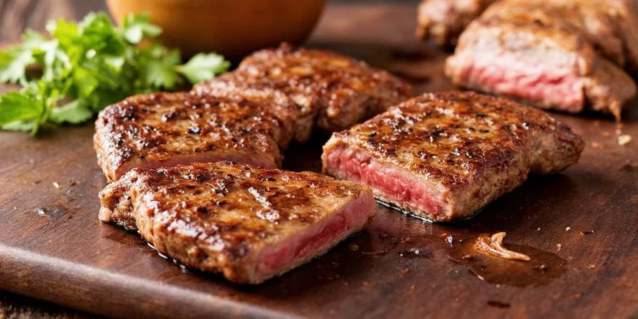 Coffee rub on steak
