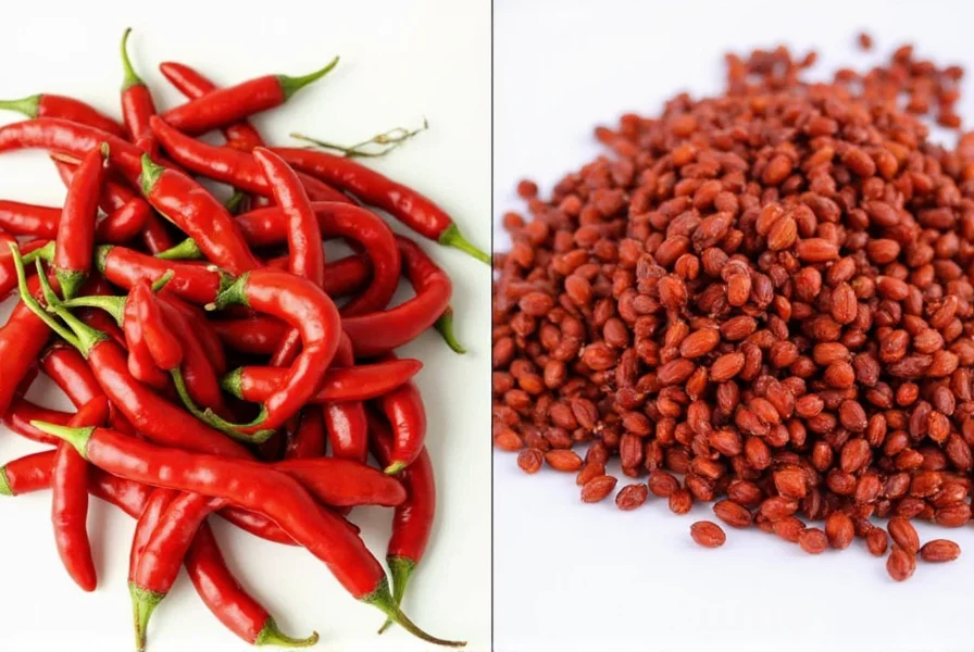 Close-up of Guajillo chiles