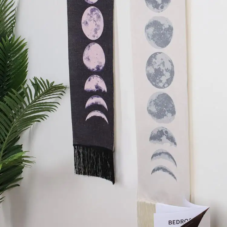 

Moon Phases Tapestry Lunar Eclipse Changing Moon Phase Tapestry Wall Hanging Decor for Bedroom Living Room furniture decorations