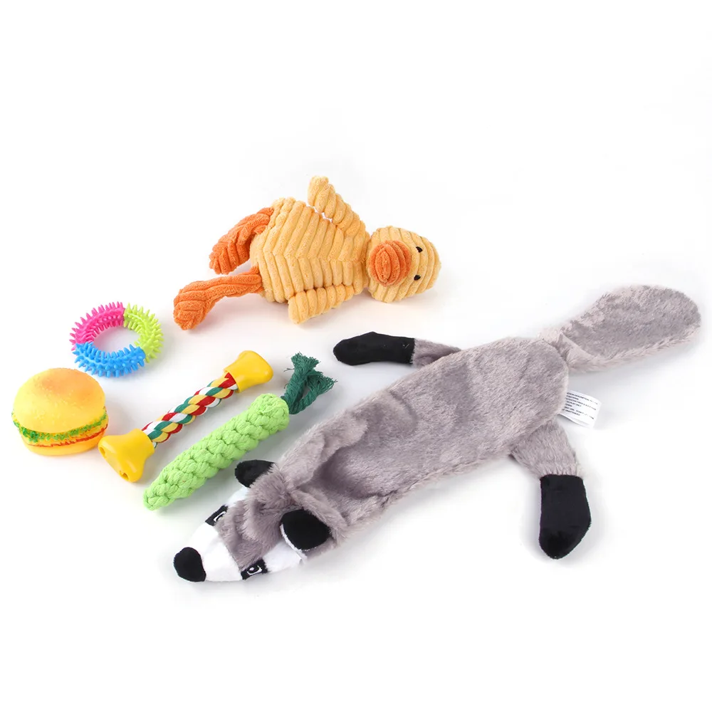 

Wholesale Custom Eco Friendly Iq Training Rubber Plush Rope Interactive Toy Dog Chew Pet Toys, Picture showed