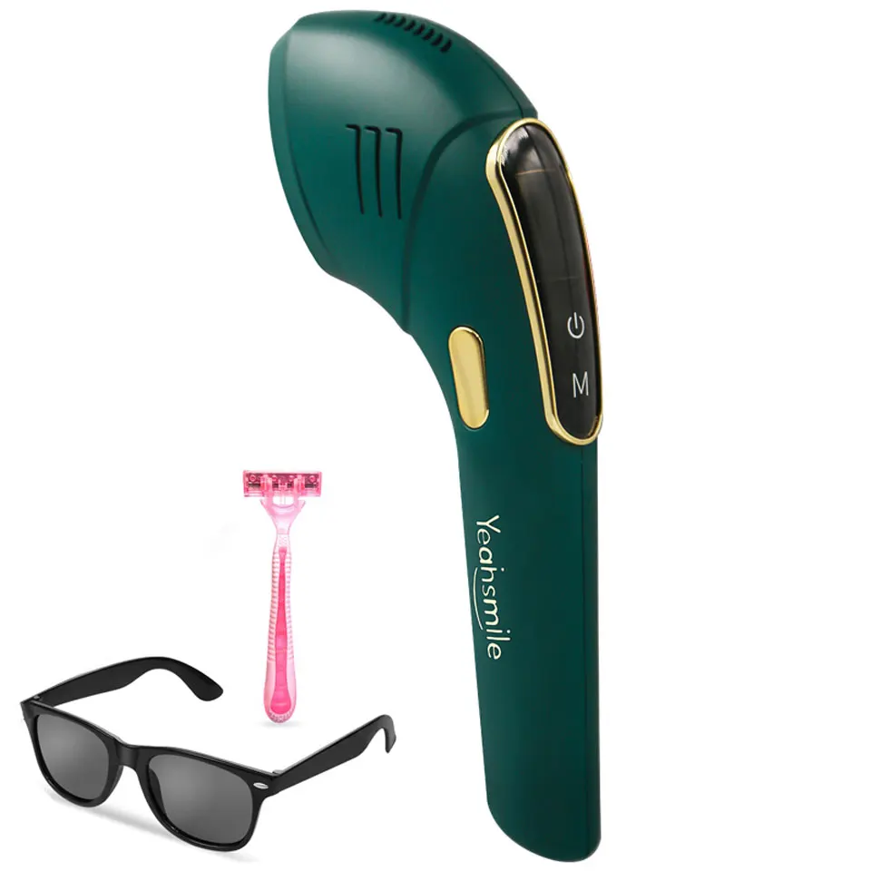 

500000 shot flash permanently handheld portable ice cool mini epilator depilador device home laser ipl hair removal, White