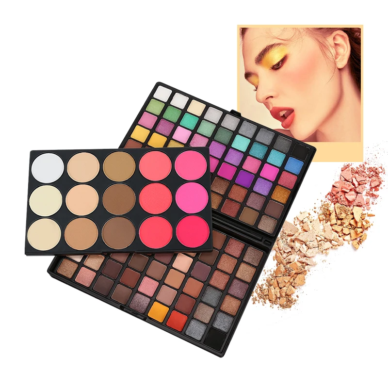 

Private Label 123 Color Eyeshadow Palette No Brand Highly Pigmented Eye Shadow Cosmetics