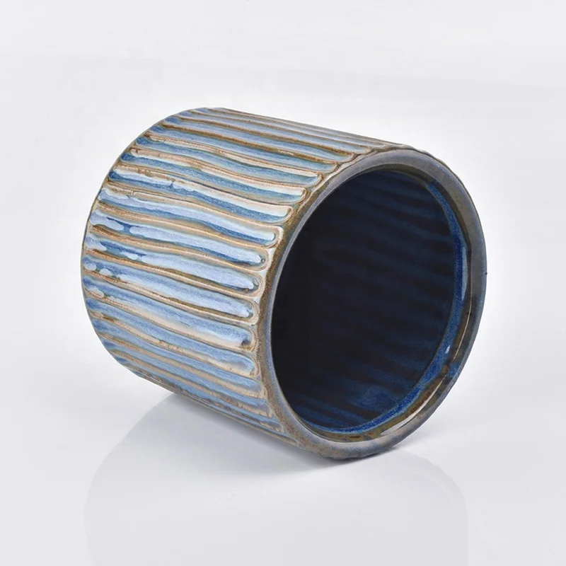 580ml Cylinder ceramic candle tin custom candle vessel wedding decoration