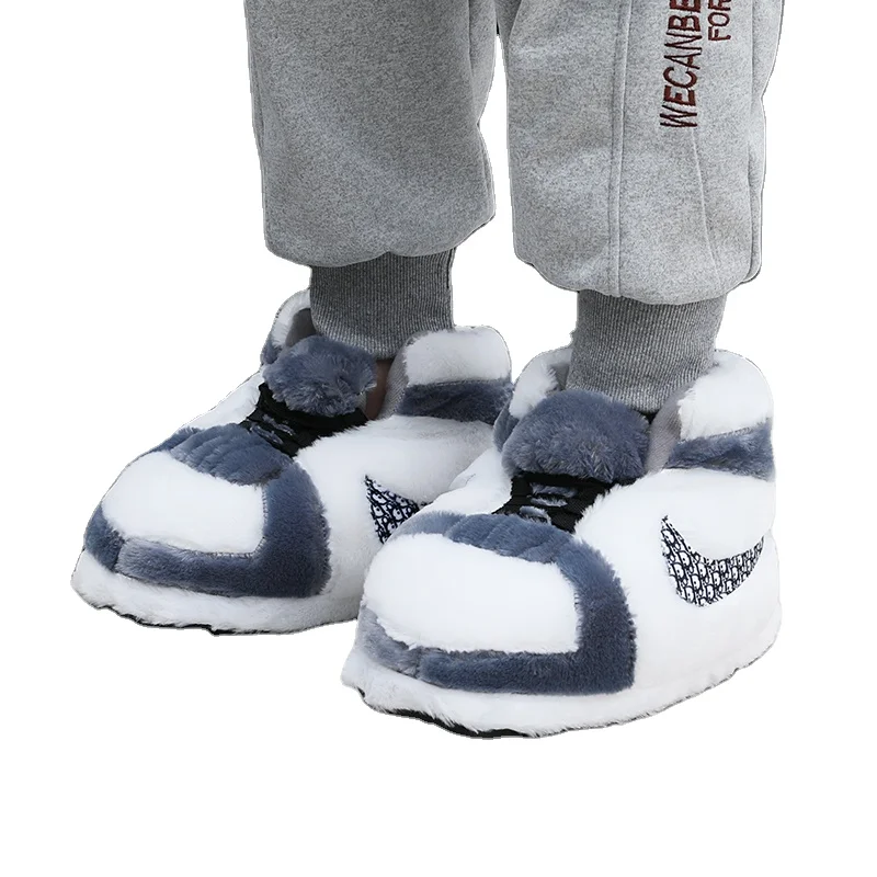 

Competitive Price Good Quality Unisex Funny Cotton Slipper Winter Warm Soft Plush Shoes