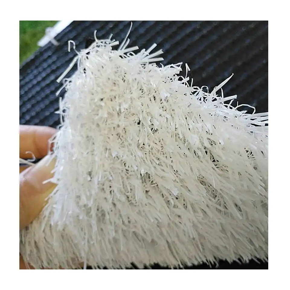 

white color chinese artificial grass synthetic turf for school decorative