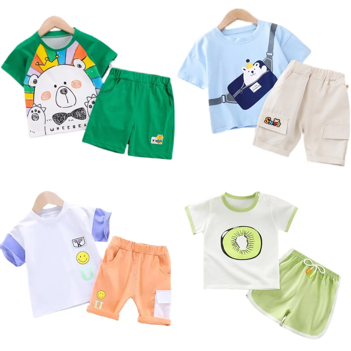 

2021 summer new children's casual suit boys and girls fashion suit wholesale