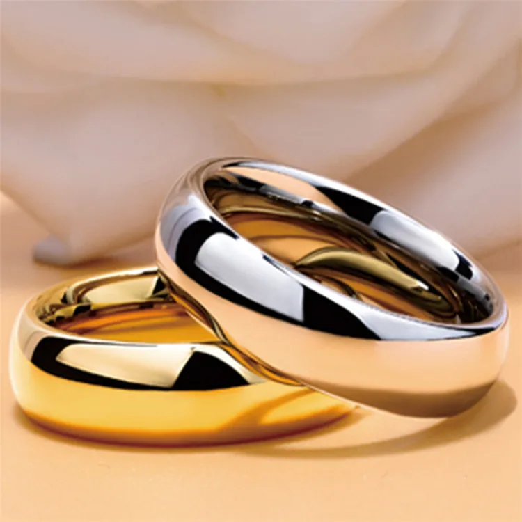 

High Quality Smooth Mirror Stainless Steel Ring Jewelry Ladies Men'S Rings, Picture