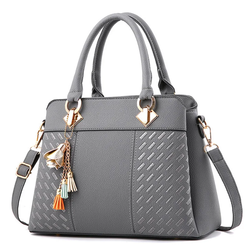 

trendy korean cute 2022 china factory fashion bags handbag women genuine leather, 31*14*23cm