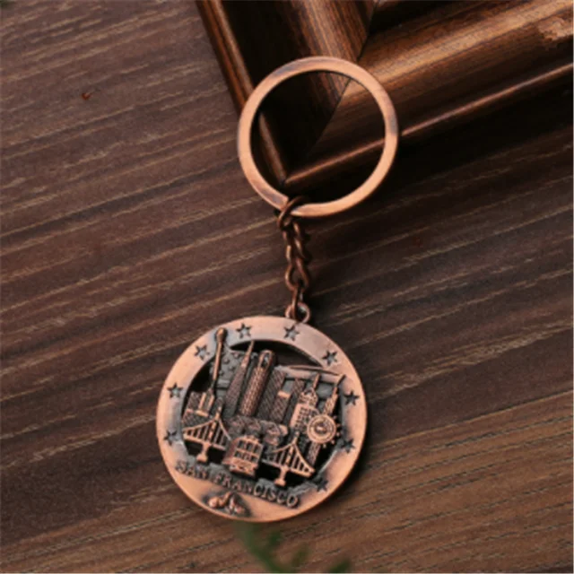 
custom keychain San francisco metal keychain wholesale 