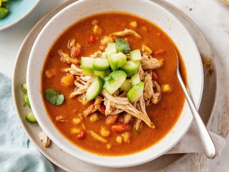 Perfect Chicken Tortilla Soup with Rotisserie Chicken Recipe