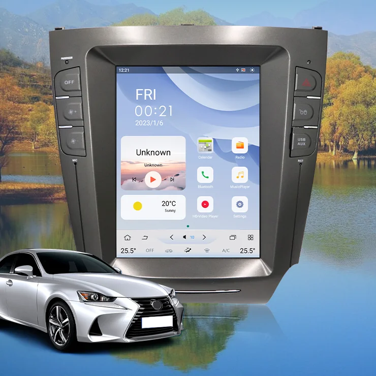 

KLYDE Tesla Car Radio Vertical Screen Car Stereo Auto GPS Navigation For IS250 IS300 IS200 IS220 IS350 2005-2012