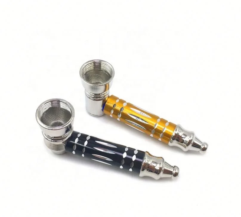 

Metal Small Pipe Portable Filter Cigarette Holder Metal Pipe Smoking Accessories Hot, Shown
