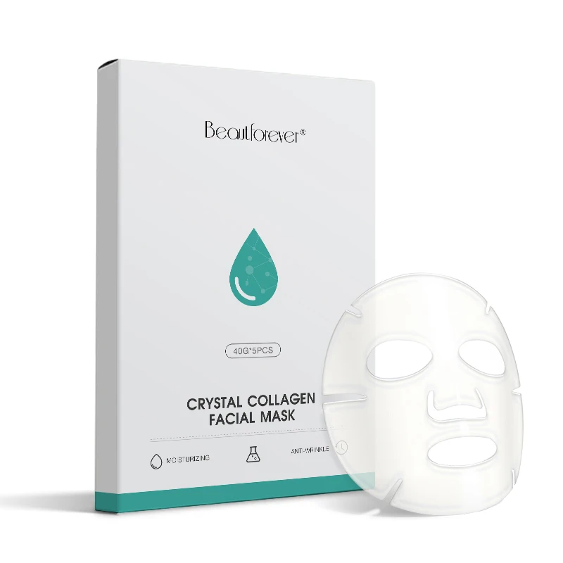 

Beautforever Professional Care Hyaluronic Acid Vitamin E After Microneedling Facial Jelly Mask, Transparent