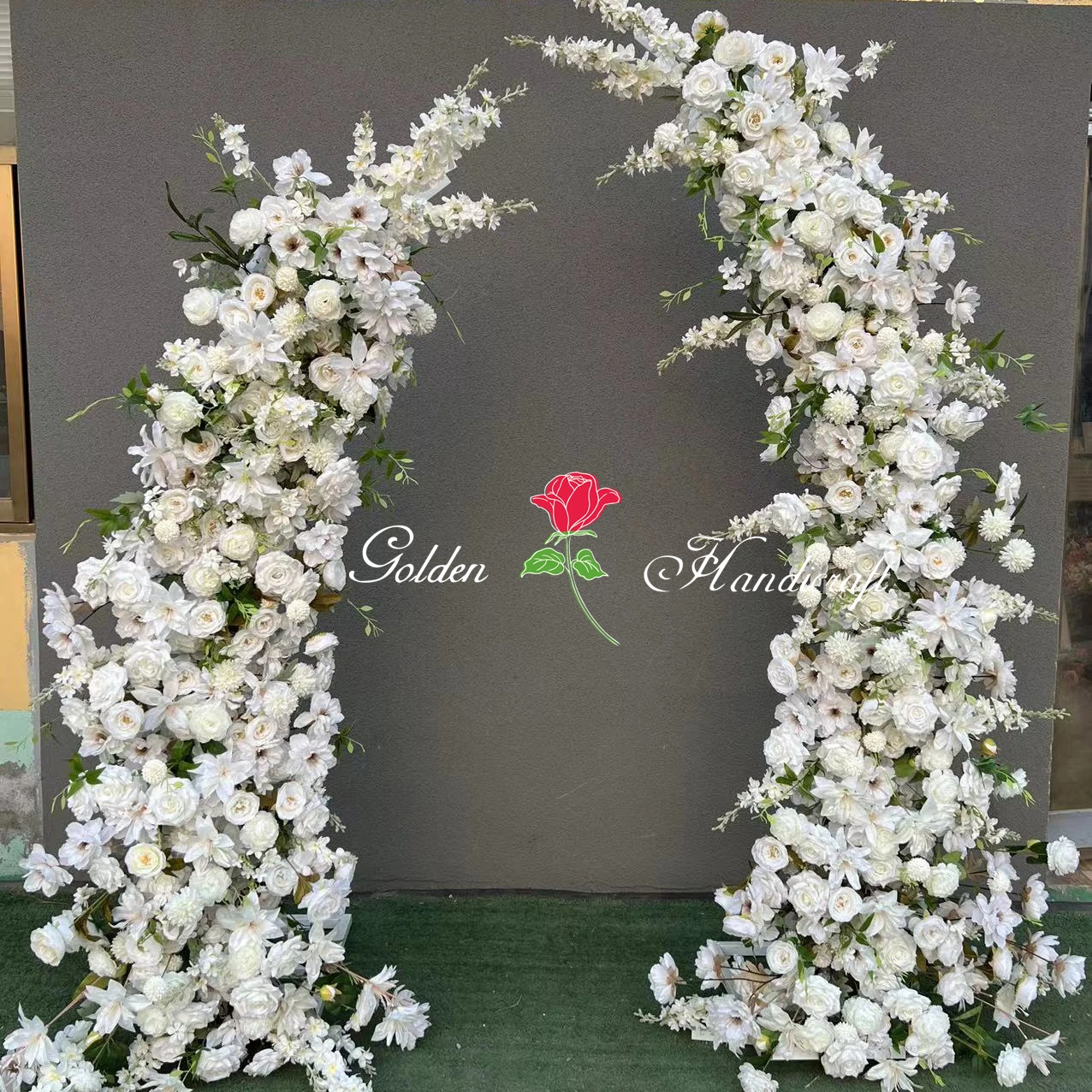 

QSLH-F295 Wedding Flower Arrangement Handmade Floral wedding arch floral arrangements artificial flowers for wedding decoration