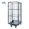 Customized industrial transportation heavy duty foldable steel storage wire roll cage