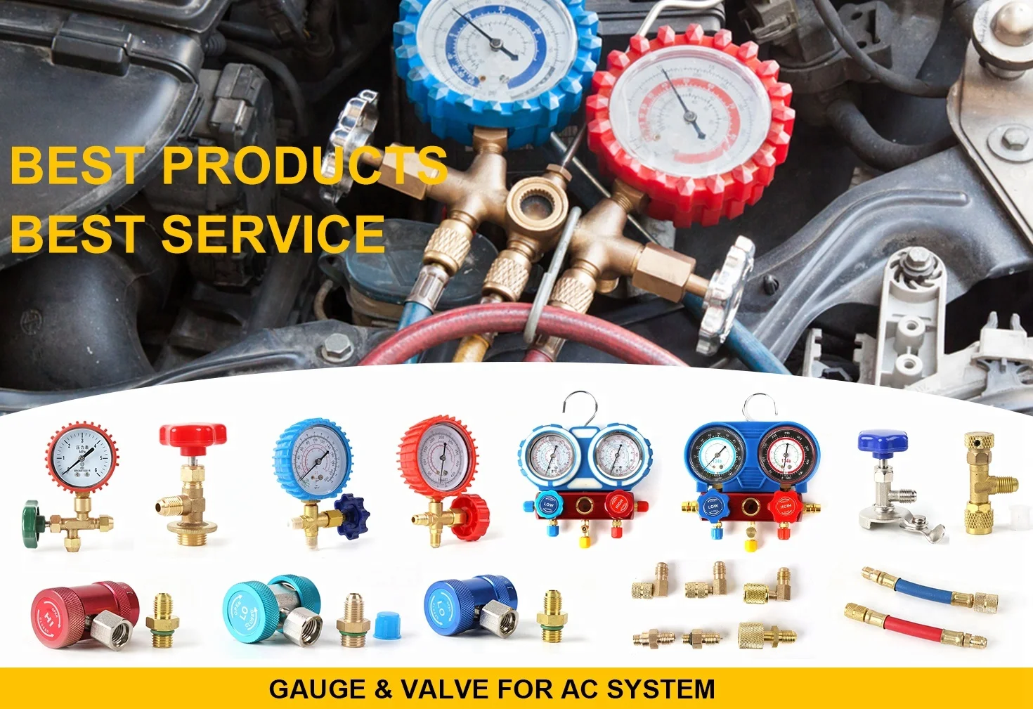 Mg2r134a R410a Manifold Gauge Set Hvac Refrigeration System Auto Air