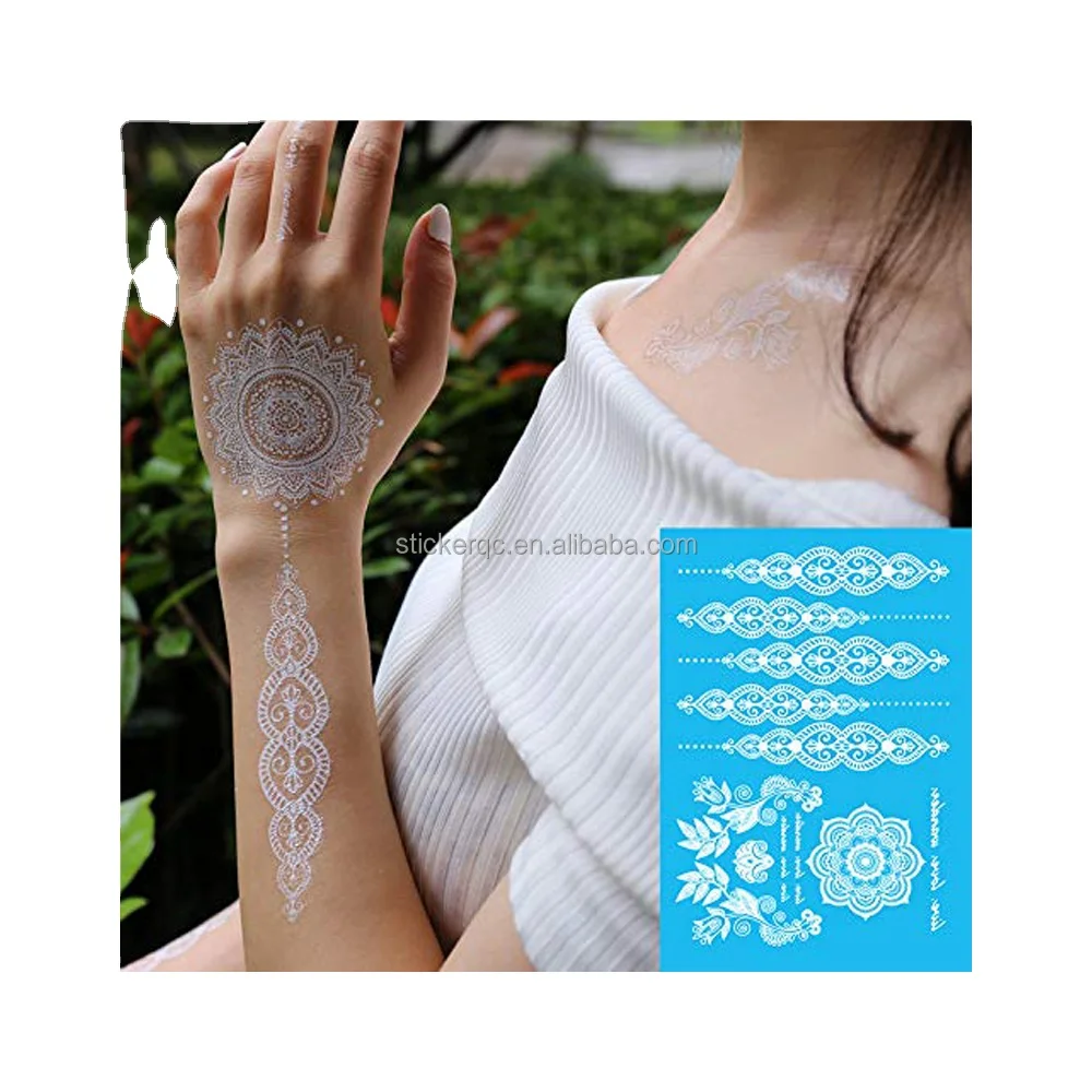 

Body Art Temporary Tattoo Wilderly Bride Sticker Tattoos Waterproof Henna Sticker Tatu Temporary Sticker Tattoo Supply Paper, Cmyk