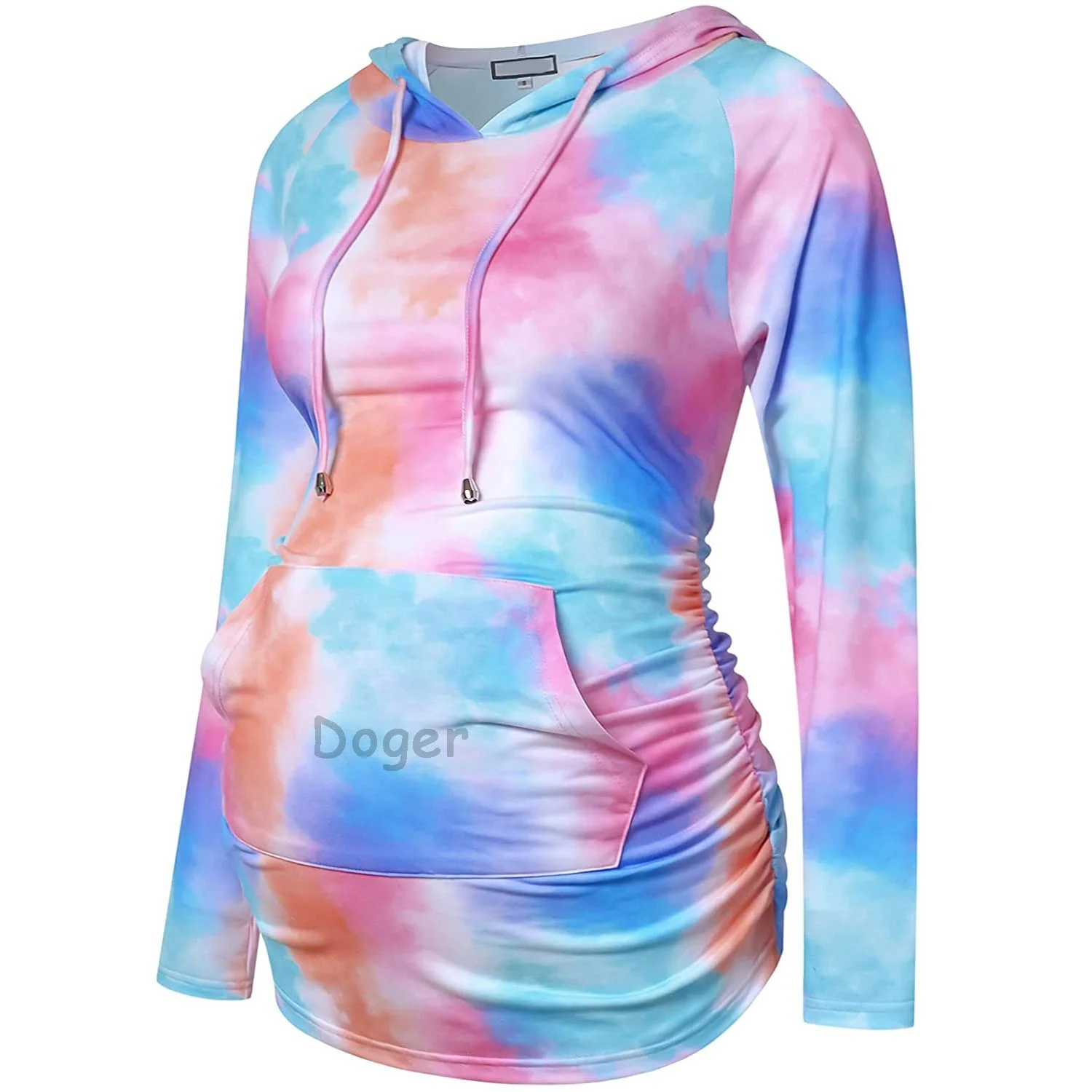 

Custom Women's Skin Care Modal Cotton Hoodie Dress Plus Size Tie Dye Maternity Activewear Hoody Tops Clothes, Customized color