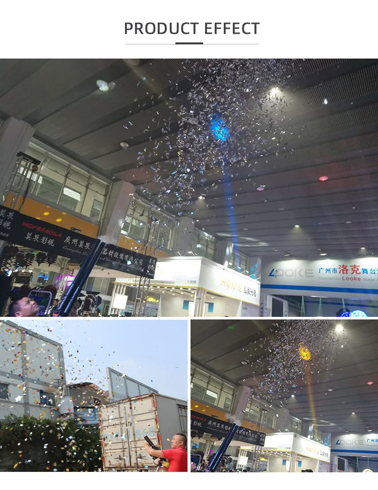 Stage Light Machine Blaster Jet Gun Cannon Tree Heads CO2 Confetti Gun For Party/DJ/Wedding/Celebration Etc LED Jet Machine