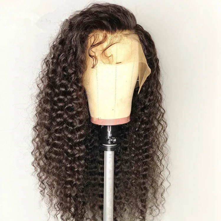 

Pre Plucked Fake Scalp Bleached Knots Loose Curly Brazilian Virgin Cuticle Aligned Hair Lace Frontal Wigs