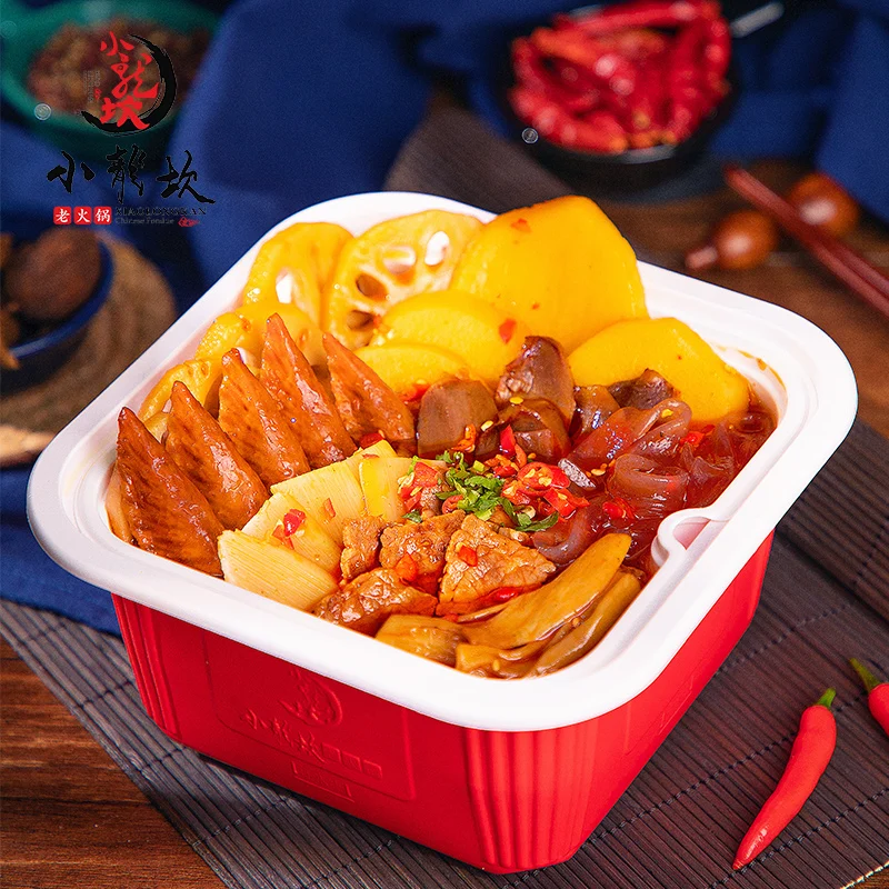 
418g Xiaolongkan Meat Vegetable Self Heat Hotpot Convenient Instant Hotpot 