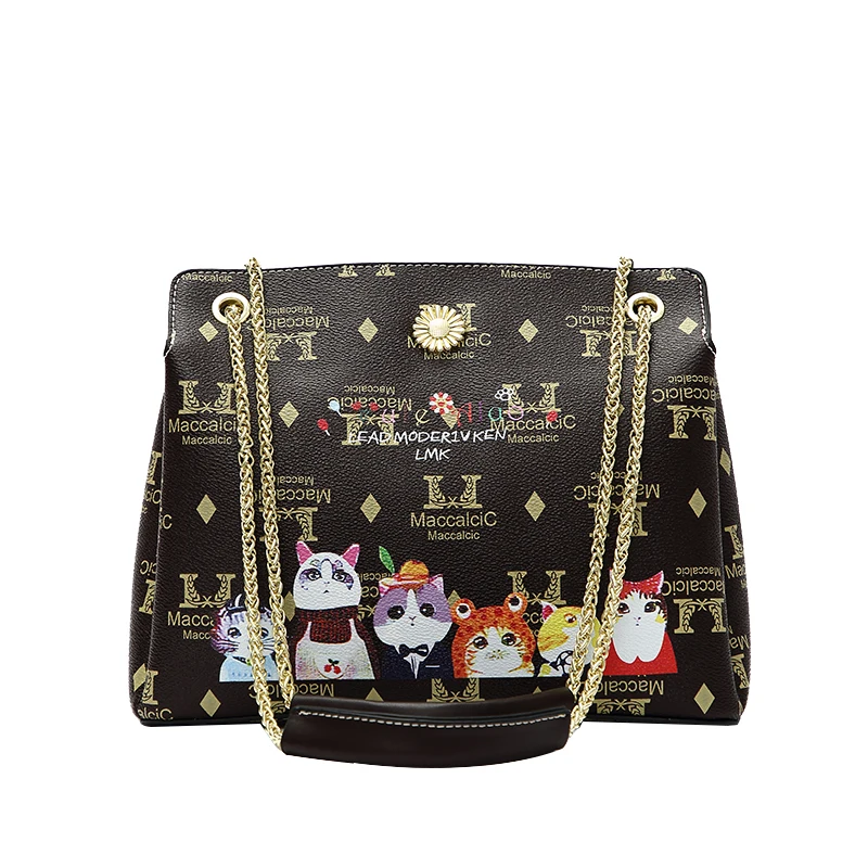 

high quality colorful printing large handbag designer cute ladies purse leather fashion eco friendly women luxury handbags