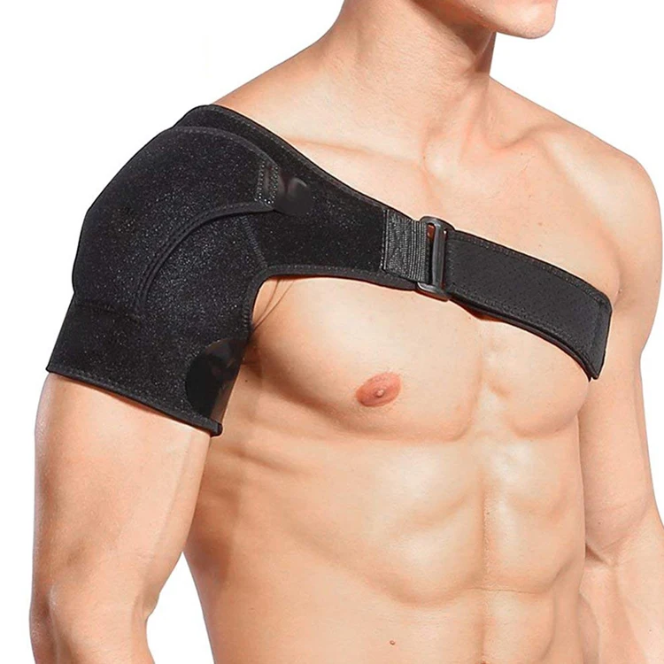 

Shoulder Stability Brace with Pressure Pad Light and Breathable Neoprene Shoulder Support, Black or customizable