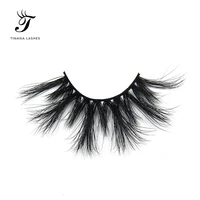 

wholesale eyelashes mink 3d 25mm mink eyelash with custom packaging box