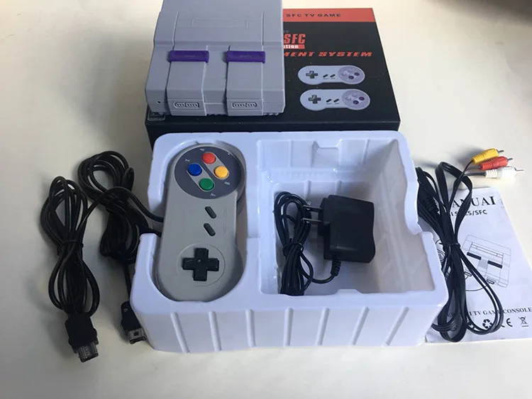 Built in 94 multi-game 16Bits Retro TV classic SNES decks