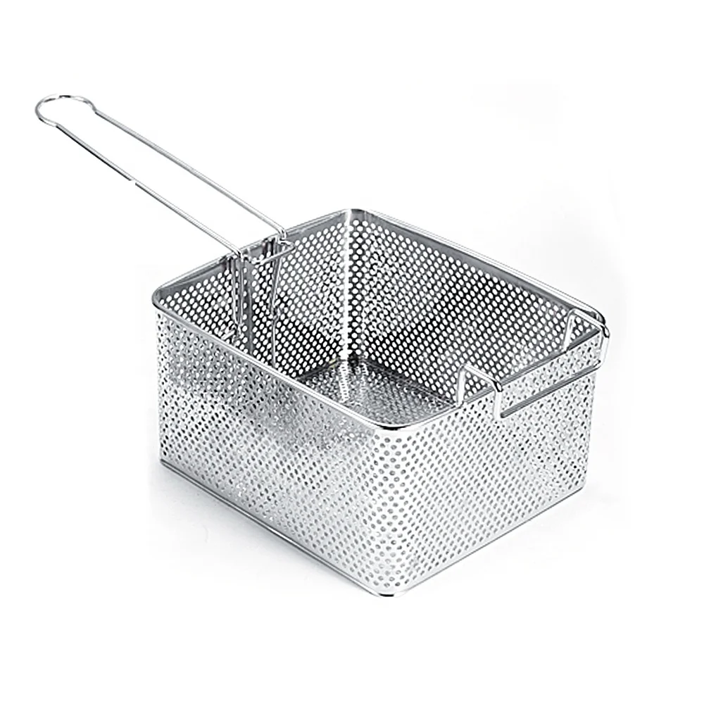 

Kitchen Accessory Stainless Steel Deep Wire Fry Basket French Fries Basket