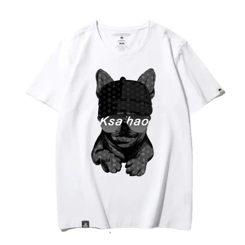 

Summer trendy student crew neck short-sleeved women's T-shirt White top loose base shirt