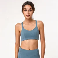 

Custom Adjustable Women Blank Bamboo Active Wear Sports Bra