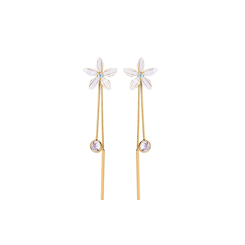 

90023 Pretty Flower Stud Earrings Fashion Jewelry For Ladies