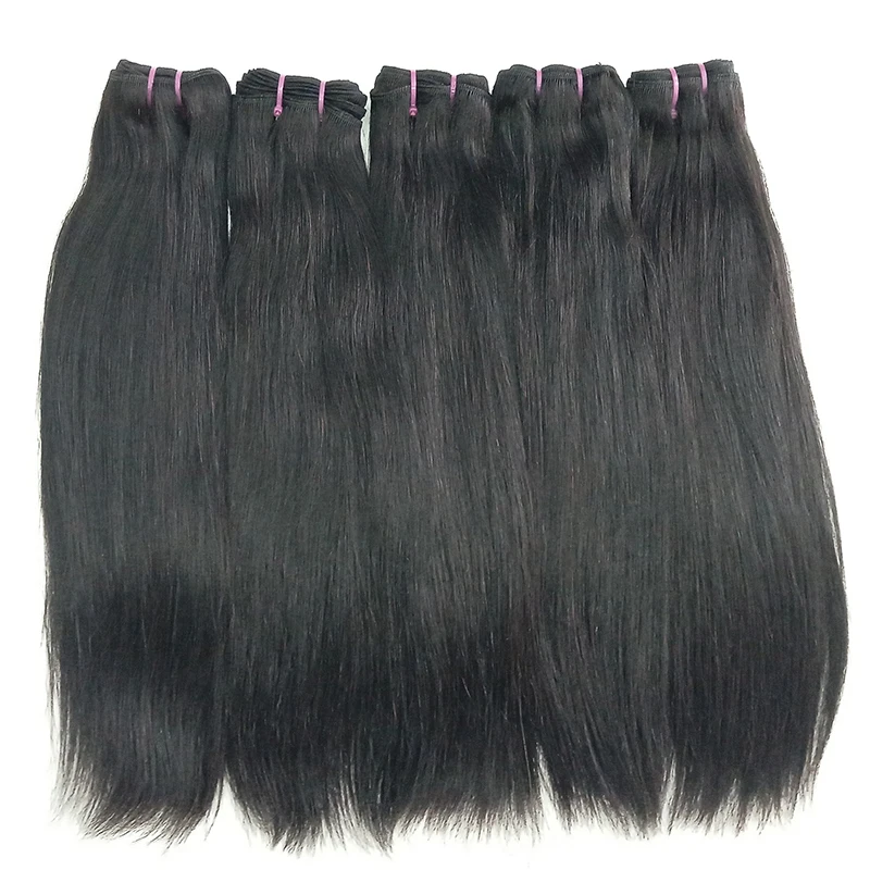 

Letsfly Hair Silky Straight Double Drawn Human Hair Bundles Full End 11A Brazilian Raw Virgin Hair Weft Wholesales Free Shipping