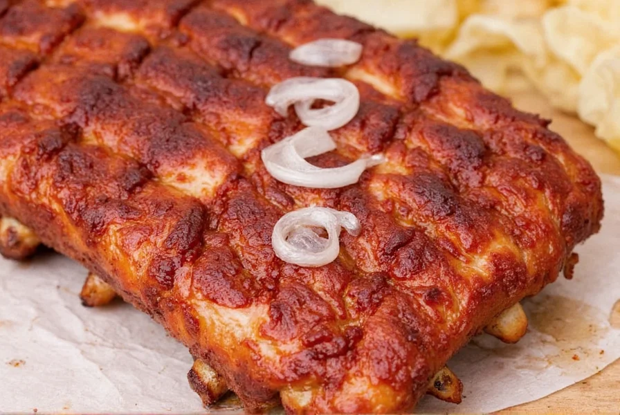 Ribs before and after removing membrane