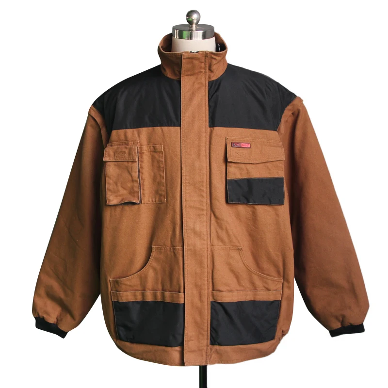 

Hot Sale Cotton Brushed Canvas workwear Winter Padded Jacket