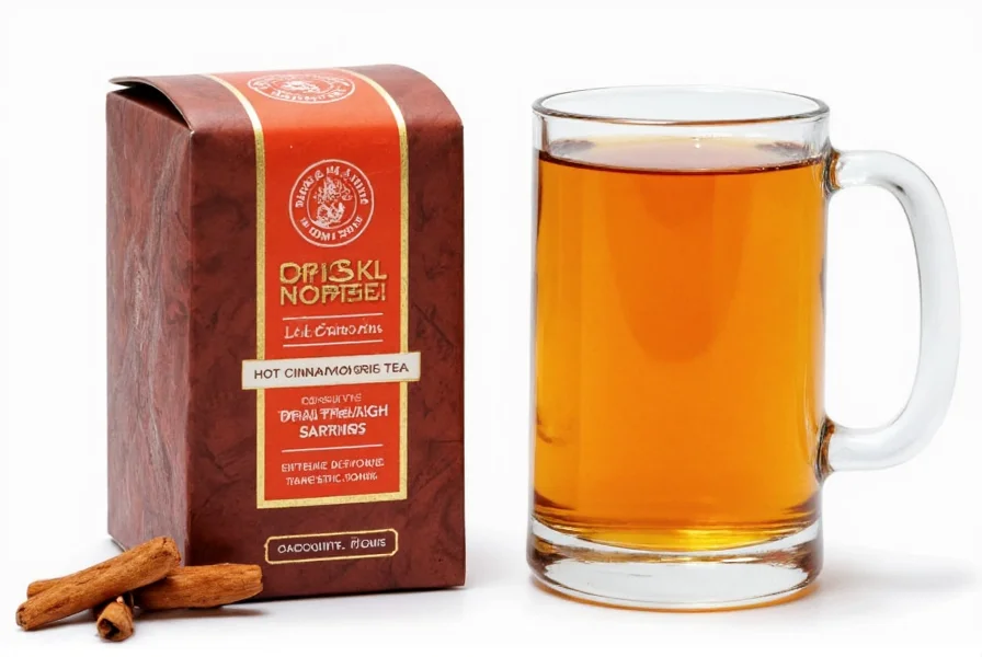 Close-up of Harney and Sons Hot Cinnamon Spice Tea ingredients showing cinnamon sticks, orange peel, and chicory root pieces