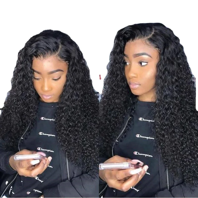 

Hot Sale African Curly Hair Side Split Wavy Coiled Tube Hand-rolled Long Hair Ladies Wigs With Chemical Fiber Hair Cover Button