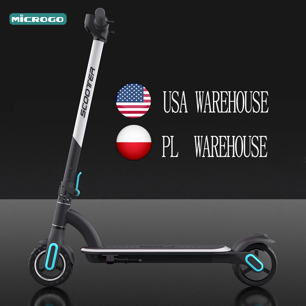 

Easy Ride Lightweight Electric Scooter Item NO. M8 Perfect Size for Teenagers and Ladies with EU&US Warehouse, Black white