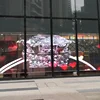 Glass window curtain indoor advertising video wall p3.91 led transparent display screen panel