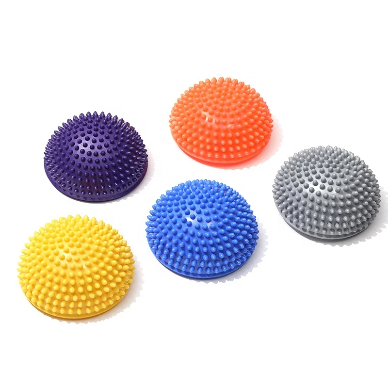 

RY0368A Balance Training PVC Spiky Foot Massage Yoga Half Ball For Home Gym