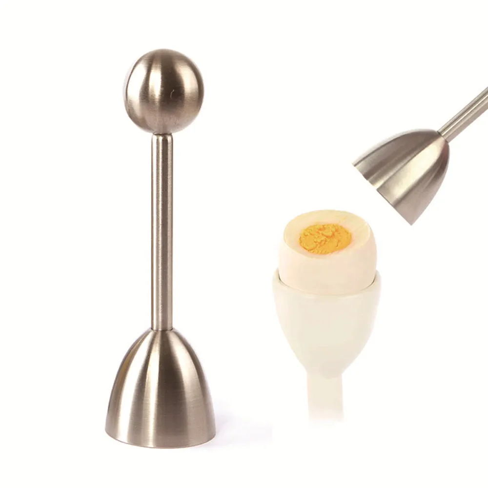 

Kitchen cooking stainless steel breakfast egg shell opener egg topper cutter