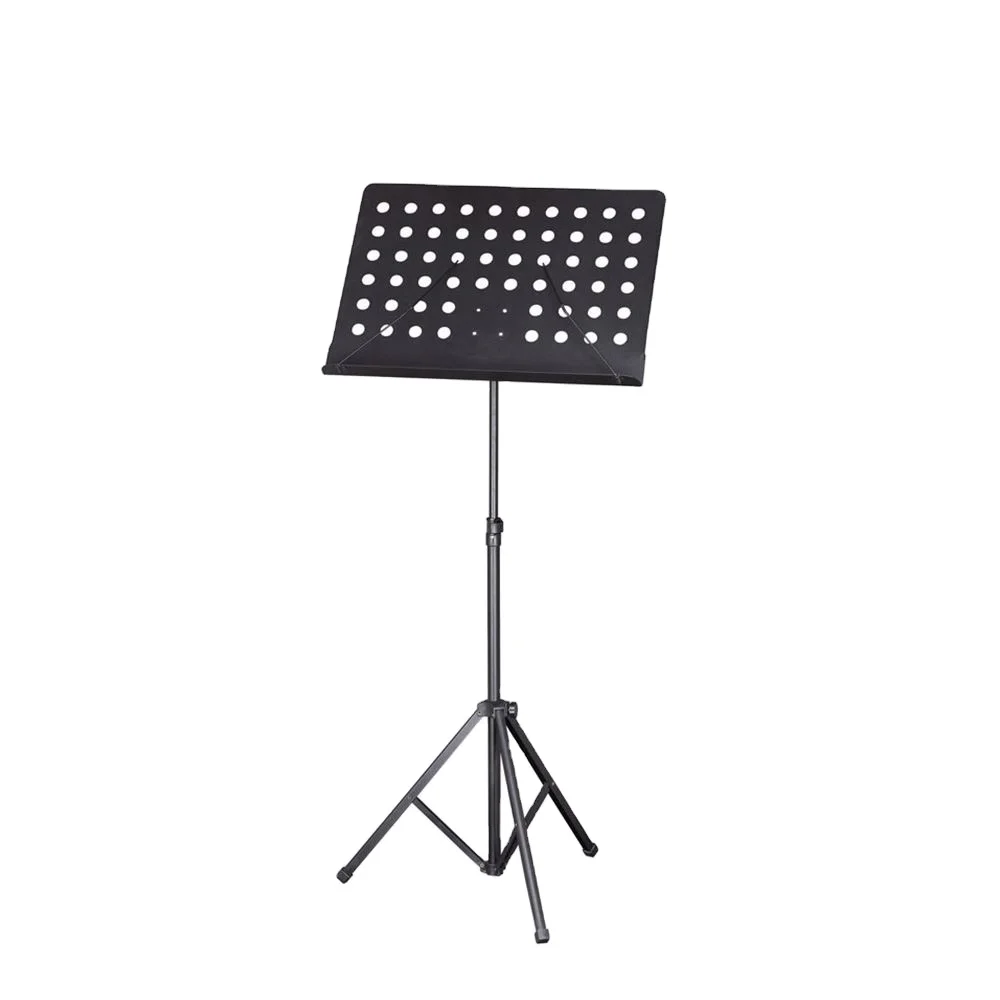 

Metal Steel Tripod Musical Instruments Sheet Stand Floor for Music play live show, Black